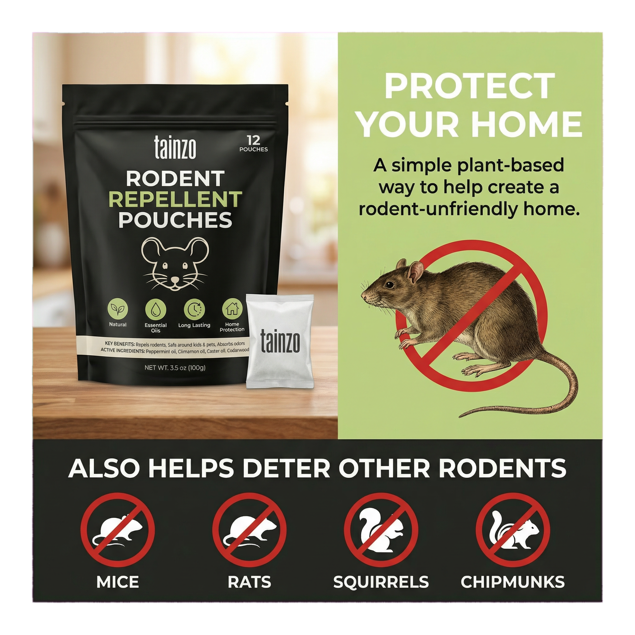 Rodent Repellent Pouches